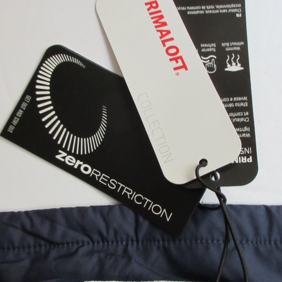 Zero Restriction Golf Vest Z625 Primaloft Navy Men's Medium Signature Bank Logo - Picture 12 of 16